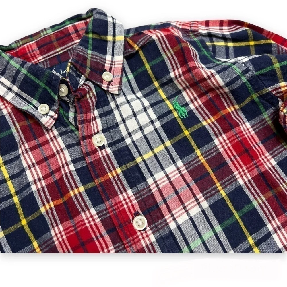RALPH Lauren Plaid Button-Down Shirt Baby‎ Boys 24 months
